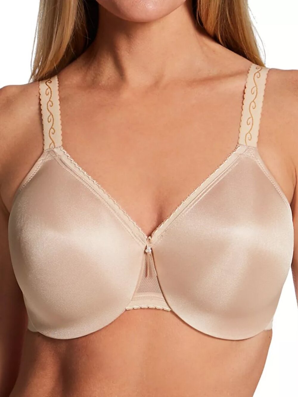 NWOT Wacoal 857109 Simple Shaping Minimizer Bra 42DD Nude Beige Full Coverage